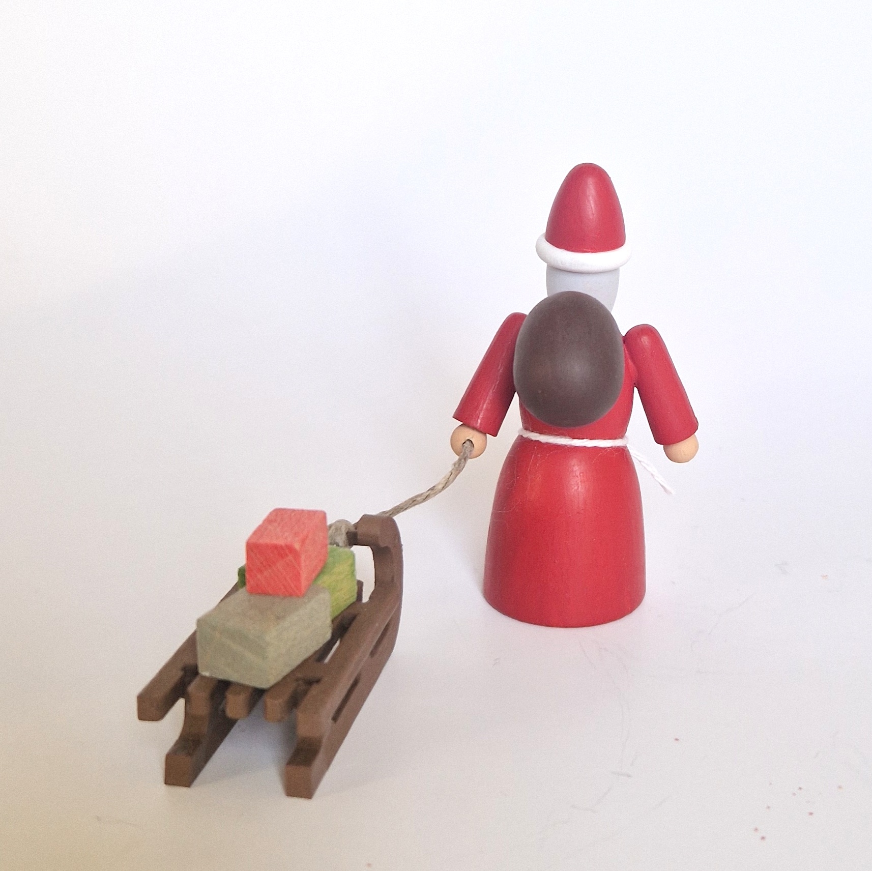 Weihnachtsmann mit Schlitten