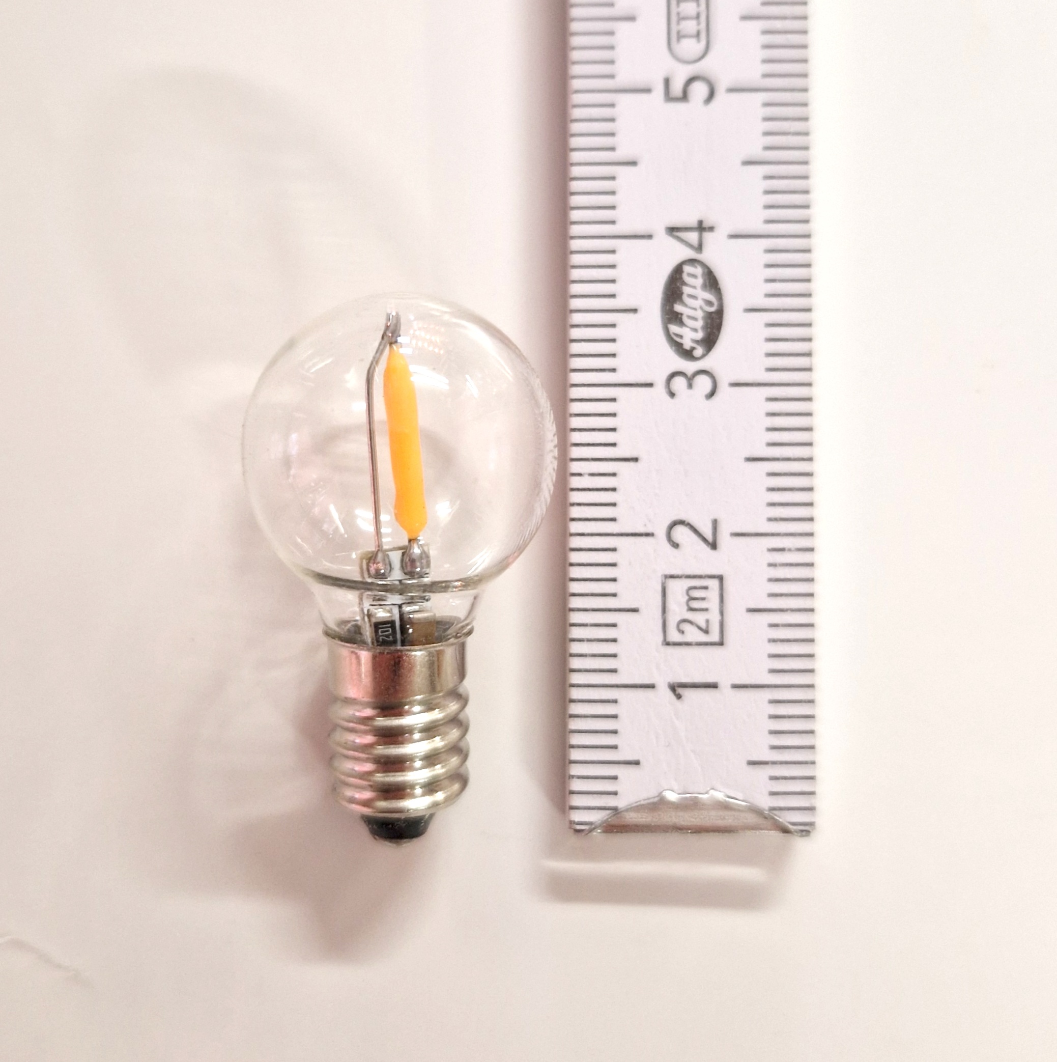 Filament-LED Kugelform mit variabler Spannung 8 bis 55 Volt 