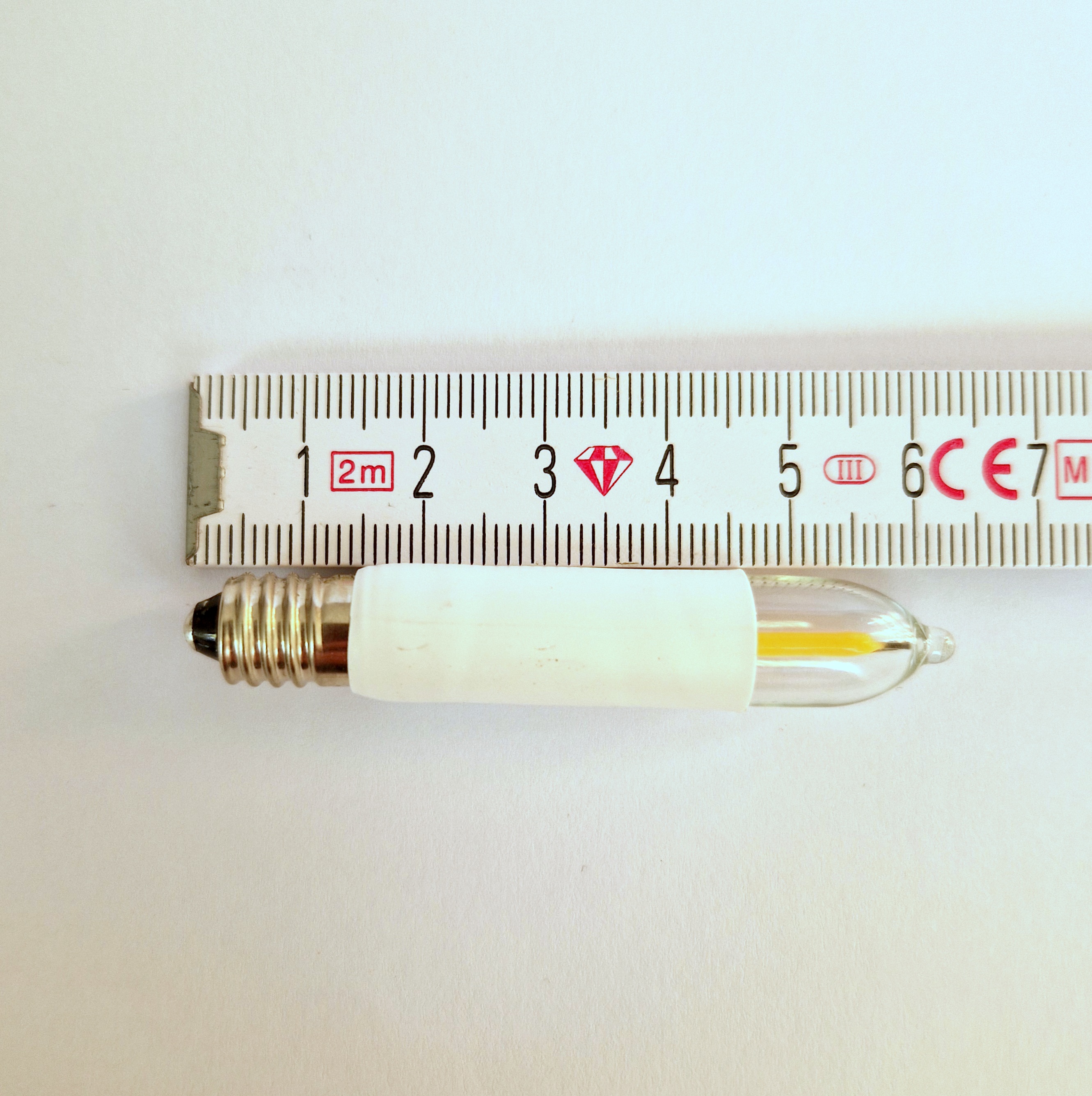 Filament-LED Kleinschaftkerze mit variabler Spannung 8 bis 55 Volt