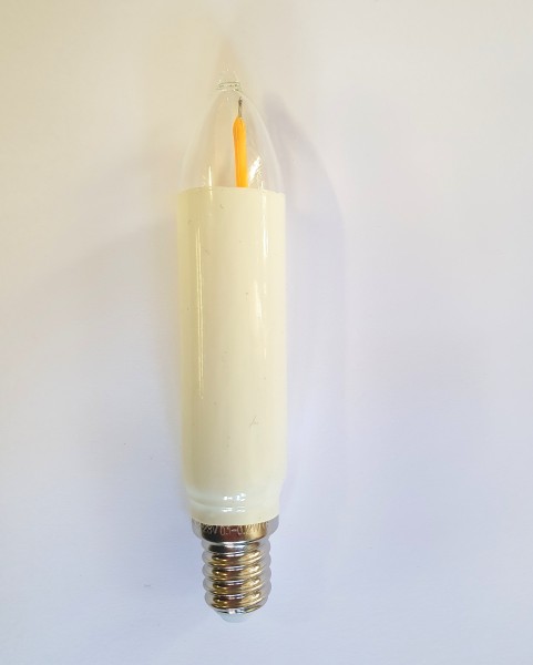 Filament-LED Großschaftkerze variable Spannung Fassung E14